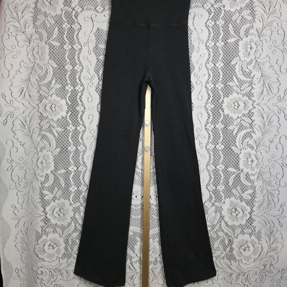 SKIMS Outdoor Basics Pants Foldover Bootcut Leggings Washed Onyx S - Picture 1 of 10